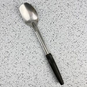 Vintage Bloomfield Industries Stainless Serving Spoon Black Handle Kitchen